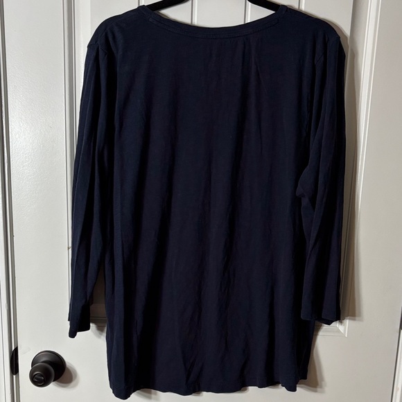 Crown & Ivy Dark Blue Authentic Tee - Picture 5 of 5